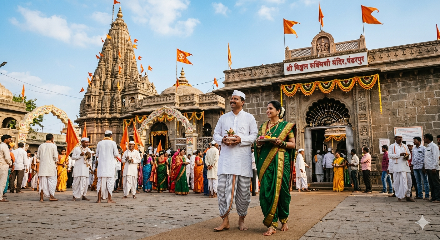 Vitthal Rukmini Temple in Pandharpur.
